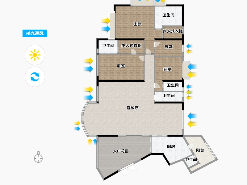 广东省-广州市-博雅首府-283.14-户型库-采光通风