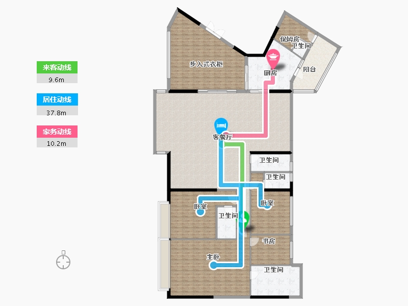 广东省-广州市-博雅首府-270.08-户型库-动静线