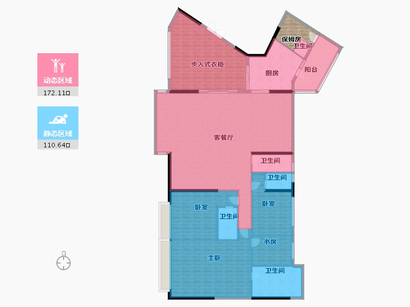 广东省-广州市-博雅首府-270.08-户型库-动静分区