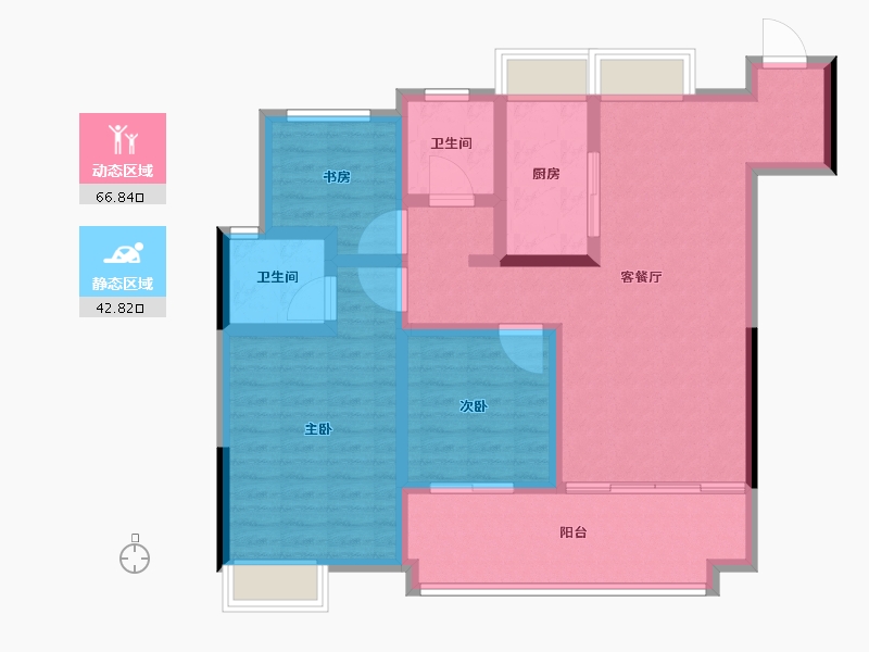 安徽省-铜陵市-中国铁建·花语未来城-97.61-户型库-动静分区