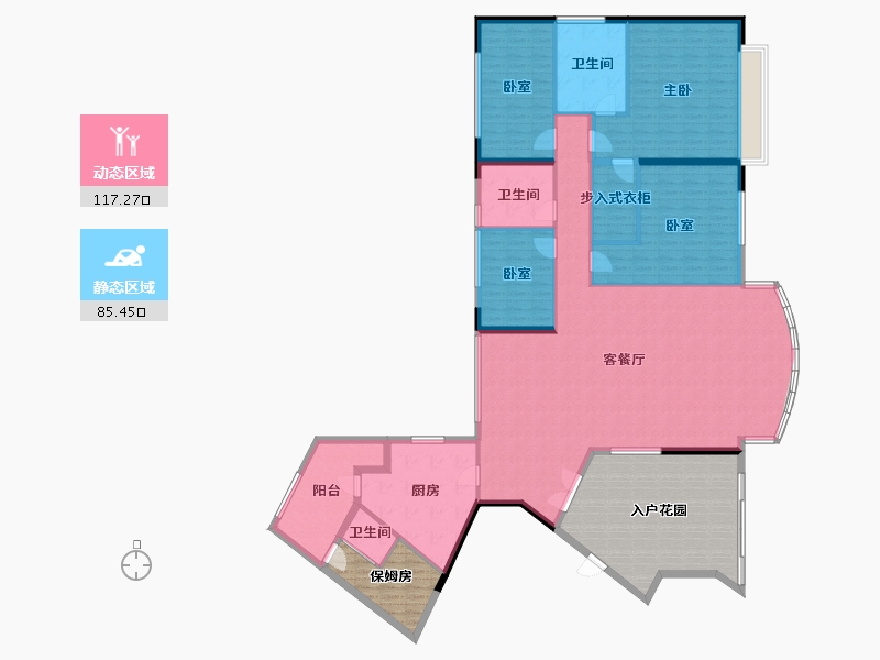 广东省-广州市-博雅首府-222.40-户型库-动静分区