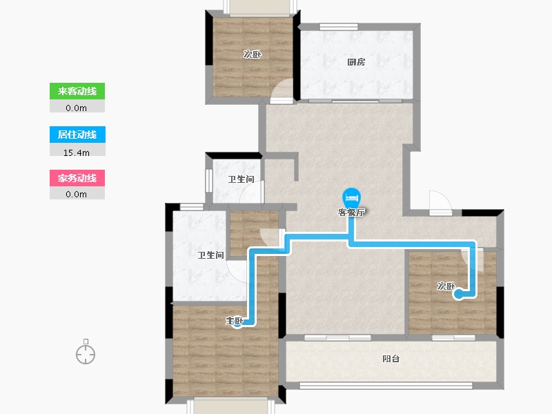 湖北省-武汉市-新城阅琨台-108.00-户型库-动静线