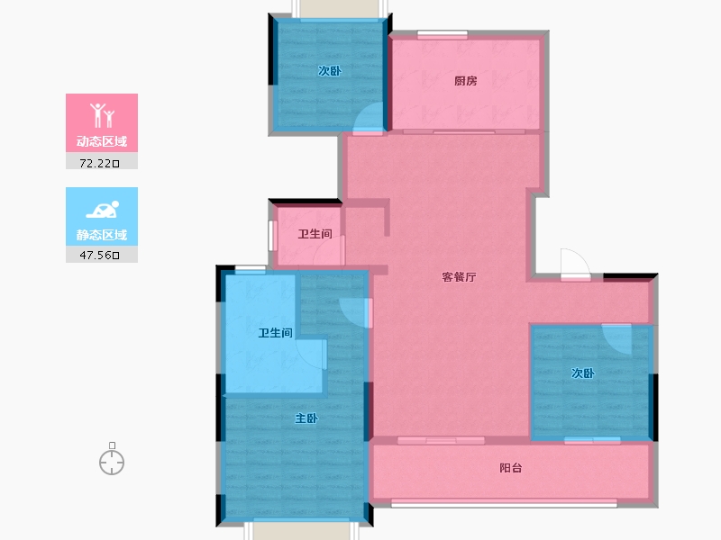 湖北省-武汉市-新城阅琨台-108.00-户型库-动静分区