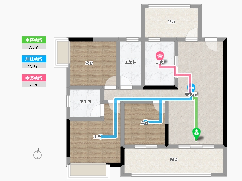 广东省-阳江市-宏强时代四期珺悦-87.09-户型库-动静线