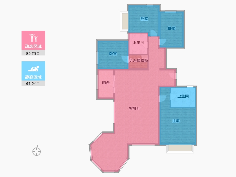 山西省-大同市-阳泉新澳城-140.20-户型库-动静分区