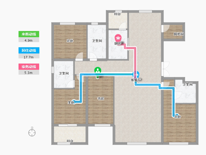 河北省-邢台市-永康上东御府-154.70-户型库-动静线