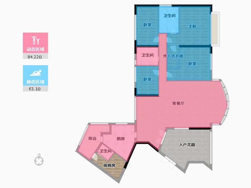 广东省-广州市-博雅首府-159.01-户型库-动静分区