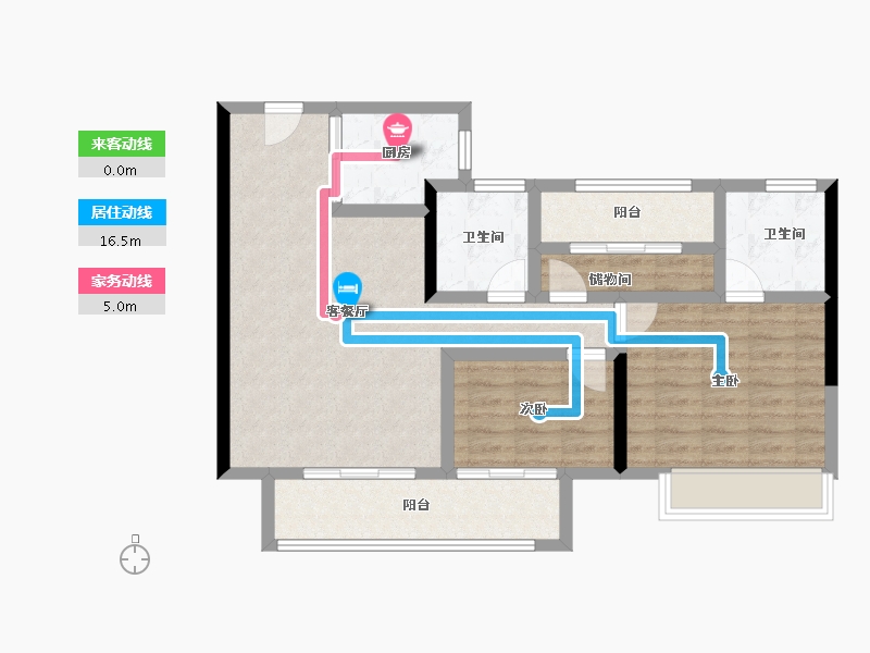 湖南省-长沙市-兴进珺府-81.15-户型库-动静线