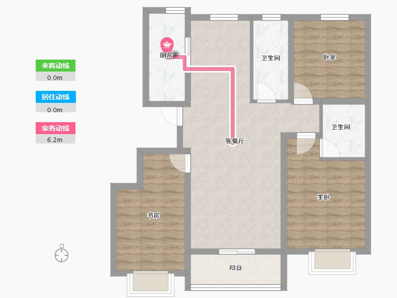 河北省-邢台市-滨河上智家园-89.71-户型库-动静线