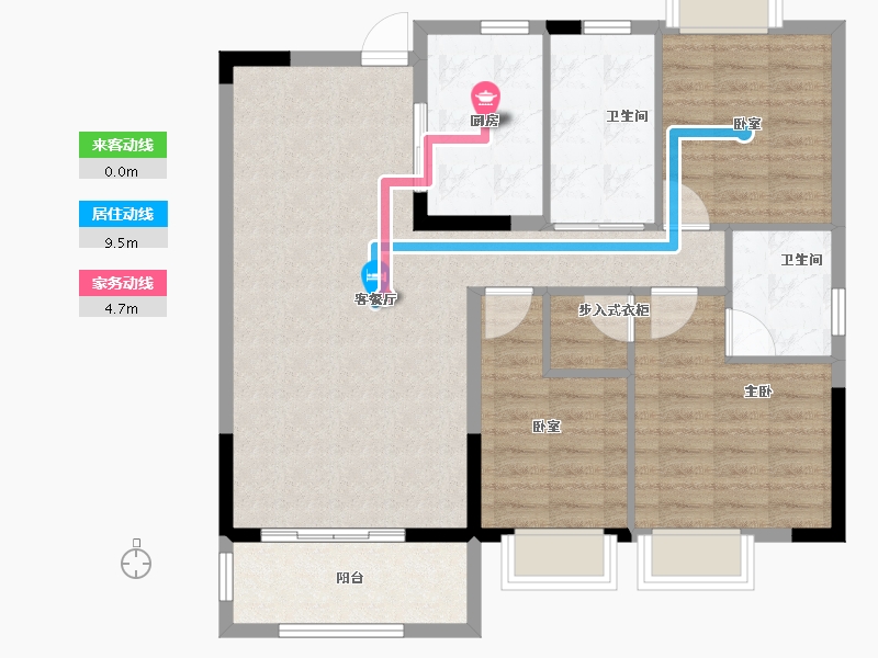 湖北省-随州市-随州曾投璟园-92.00-户型库-动静线