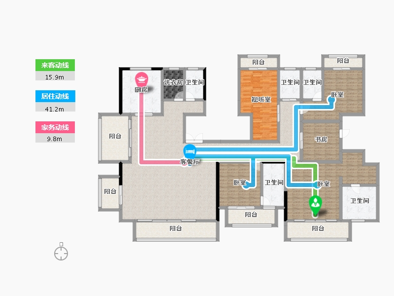 河南省-郑州市-永威上和府-263.89-户型库-动静线