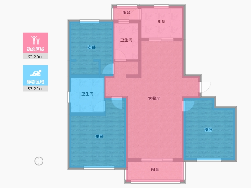 上海-上海市-新城尚品-102.81-户型库-动静分区