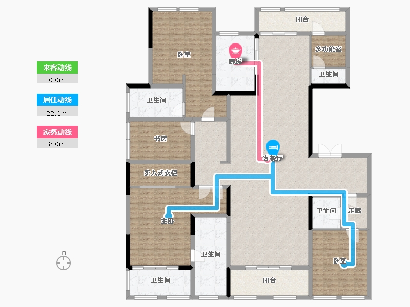 浙江省-杭州市-宋都天润​-220.06-户型库-动静线