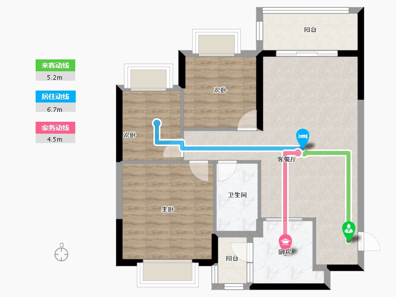 广西壮族自治区-柳州市-恒大珺睿府-78.40-户型库-动静线