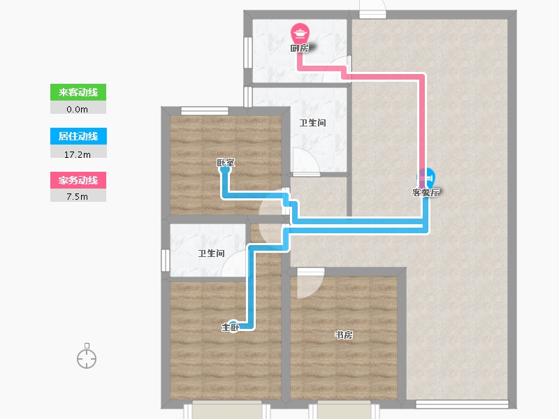 河北省-邢台市-丰基云墅-93.90-户型库-动静线