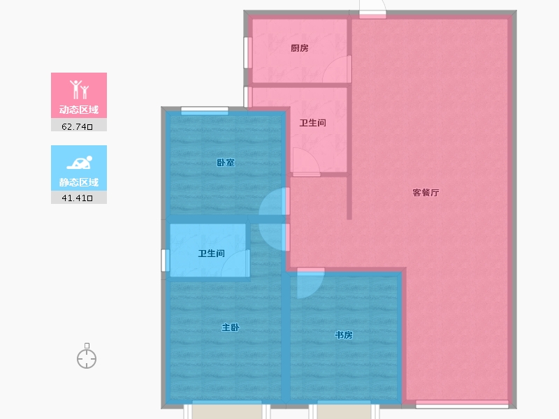 河北省-邢台市-丰基云墅-93.90-户型库-动静分区