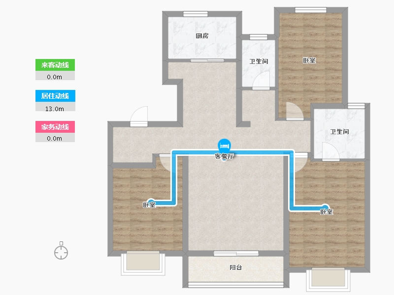 河北省-邢台市-邢台万腾御景城-101.17-户型库-动静线