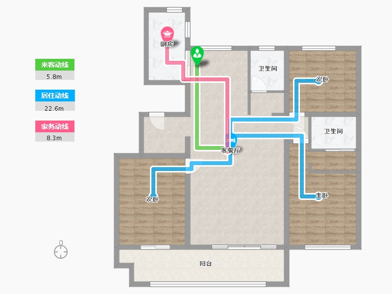 山东省-潍坊市-一象澜湾-120.00-户型库-动静线