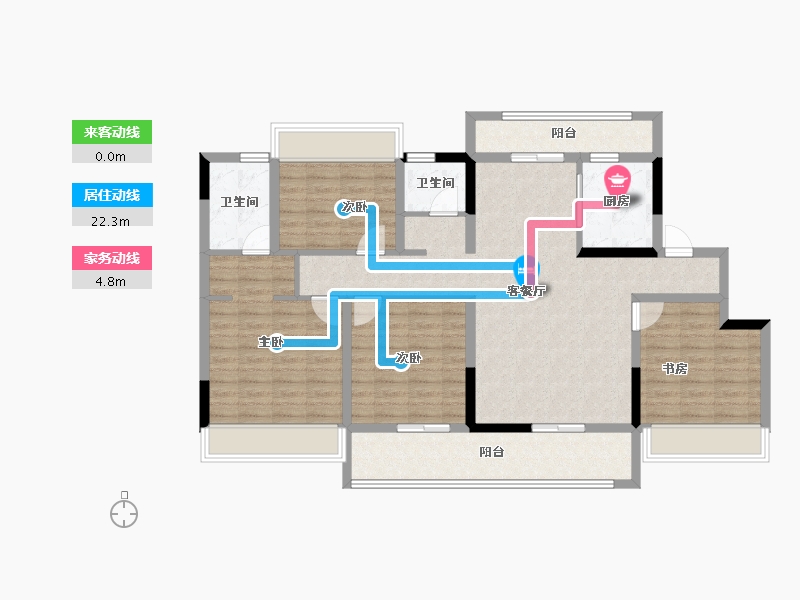 安徽省-铜陵市-中国铁建·花语未来城-113.59-户型库-动静线