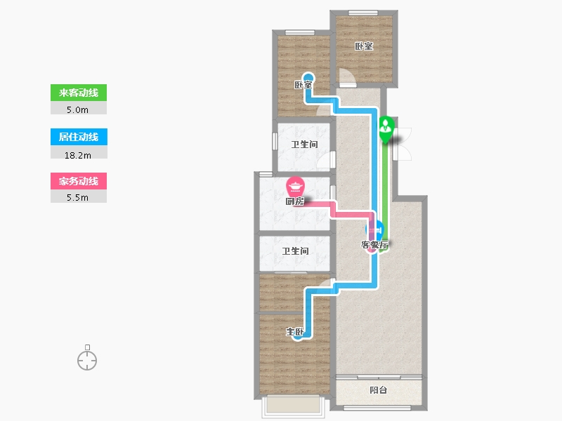 河北省-石家庄市-和誉府-104.99-户型库-动静线