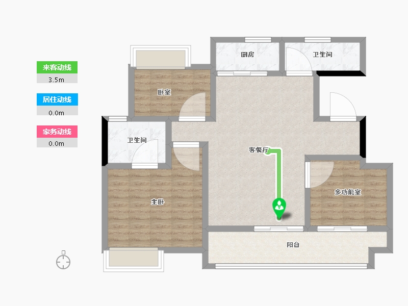 安徽省-铜陵市-中国铁建·花语未来城-94.40-户型库-动静线