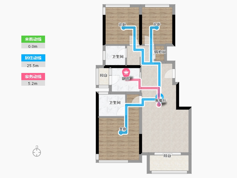 四川省-南充市-蘭台府-92.00-户型库-动静线