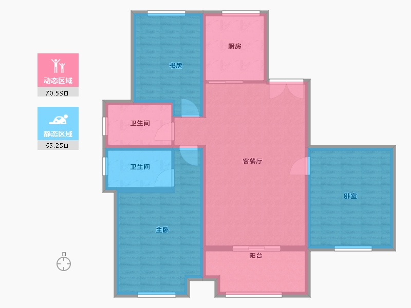 山东省-济宁市-泗水立国如意花园小区-123.00-户型库-动静分区