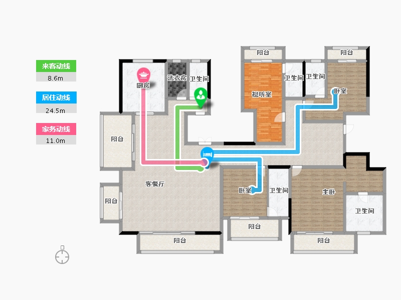 河南省-郑州市-永威上和府-263.88-户型库-动静线