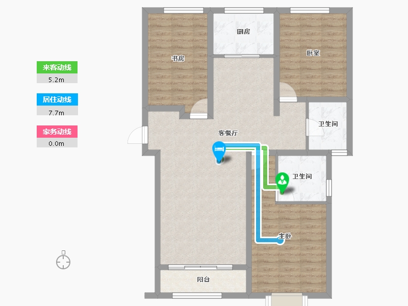 河北省-邢台市-丰基云墅-95.76-户型库-动静线