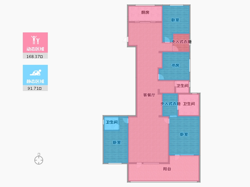 河北省-邢台市-丰基云墅-235.77-户型库-动静分区