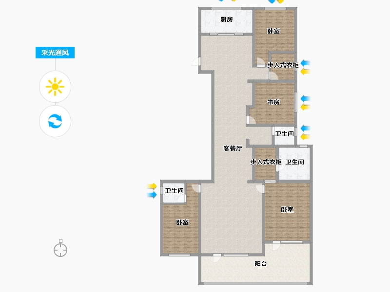 河北省-邢台市-丰基云墅-235.77-户型库-采光通风