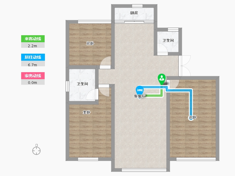 辽宁省-盘锦市-海泉湾霞光府-93.11-户型库-动静线