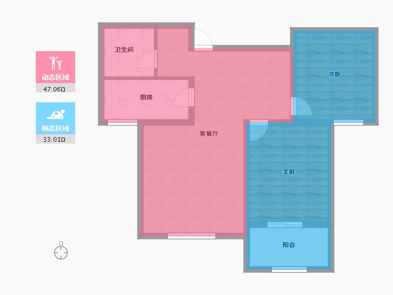 河北省-邢台市-瀚业紫御澜湾-71.20-户型库-动静分区