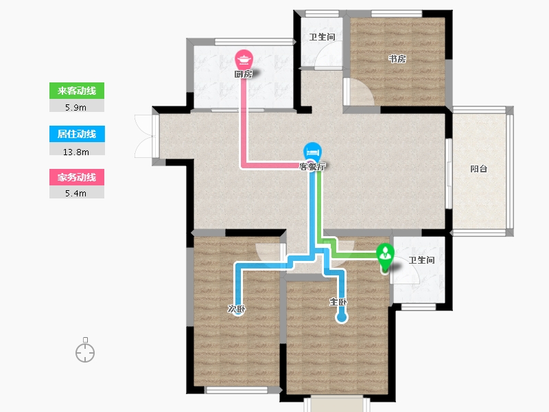 安徽省-铜陵市-城乡·金色年华-112.01-户型库-动静线