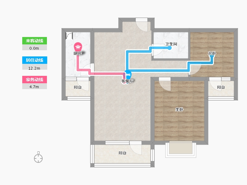 河北省-廊坊市-中远·佳成时代-69.11-户型库-动静线