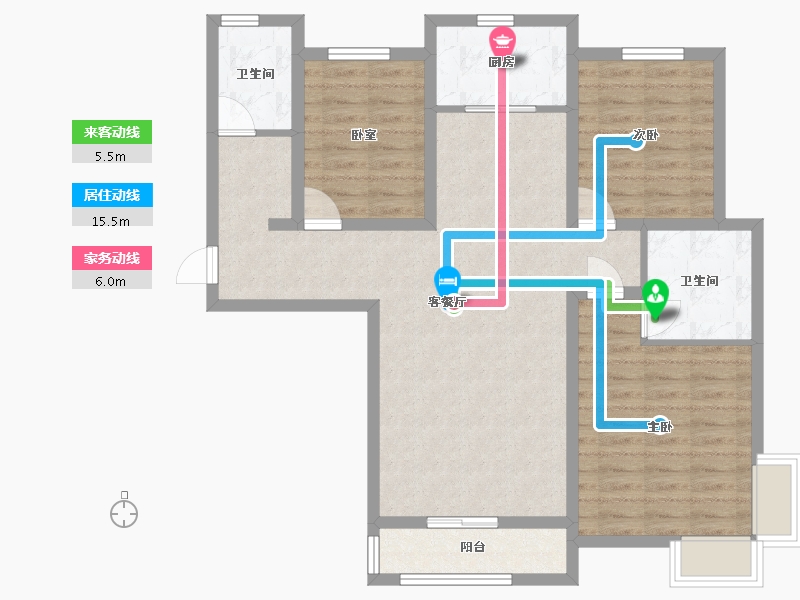 河南省-驻马店市-永盛国际-118.00-户型库-动静线