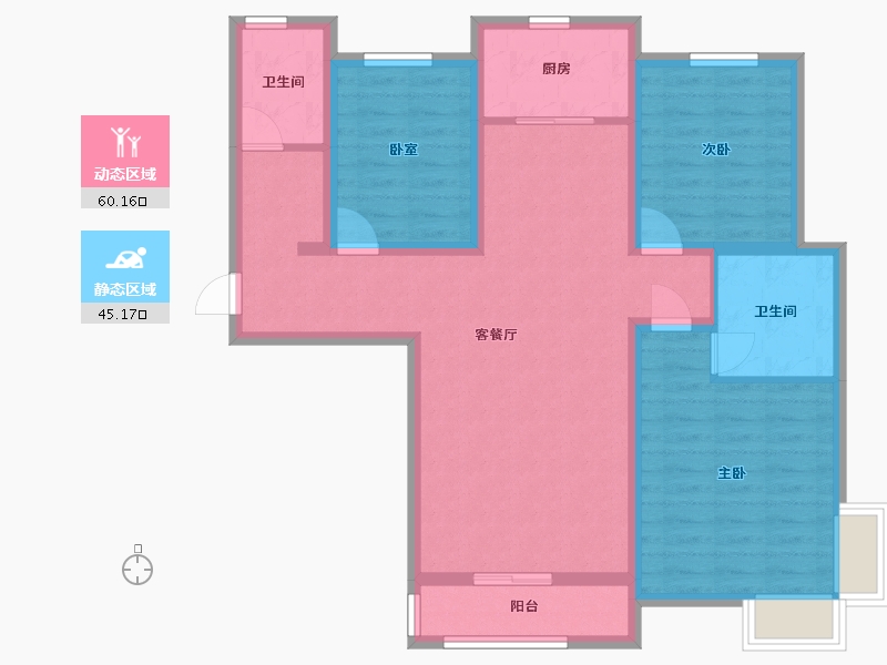 河南省-驻马店市-永盛国际-118.00-户型库-动静分区