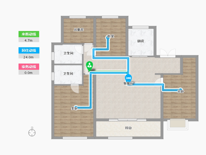 山东省-青岛市-新城玺樾-120.00-户型库-动静线