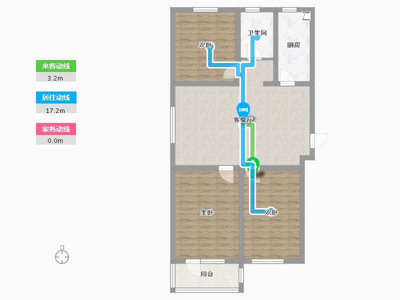 河北省-廊坊市-中远·佳成时代-90.04-户型库-动静线