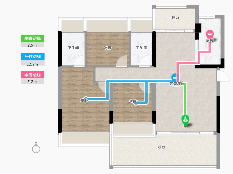 湖北省-荆州市-御景学府-95.03-户型库-动静线