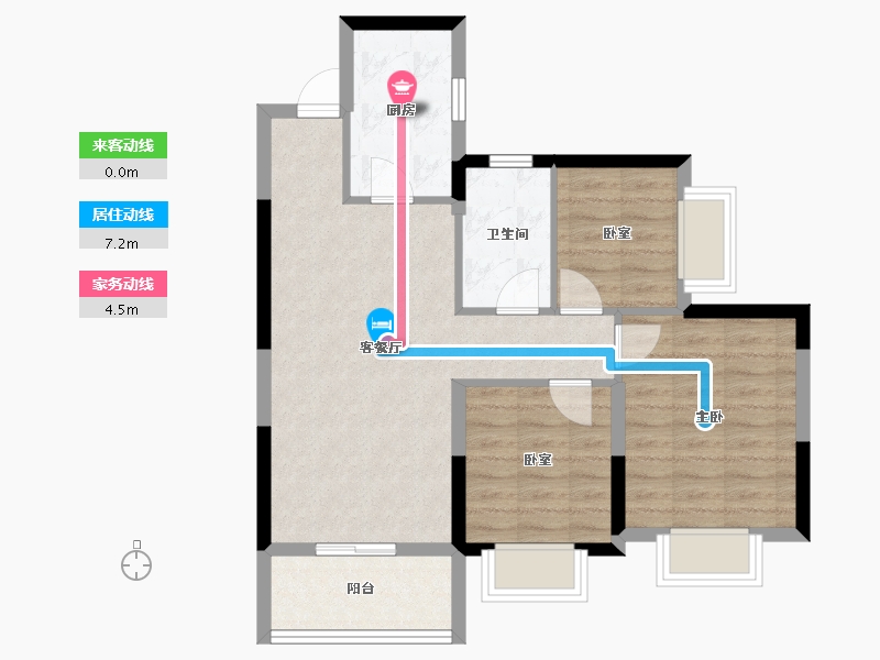 广东省-肇庆市-肇庆恒大帝景-68.80-户型库-动静线