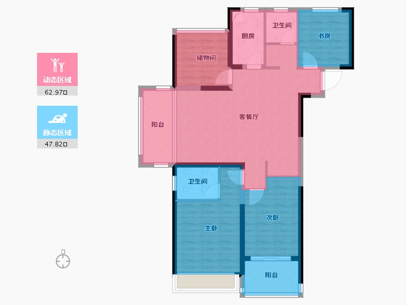 安徽省-六安市-华邦新华城-99.20-户型库-动静分区