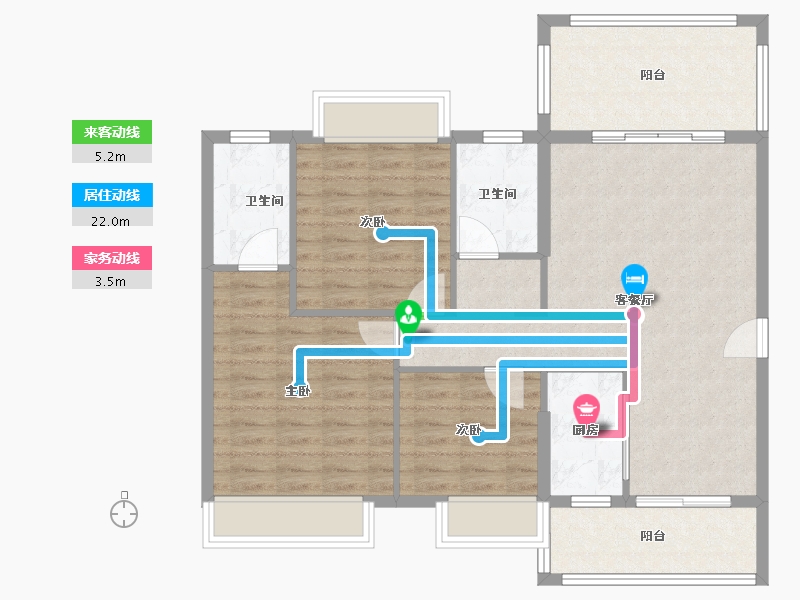 广东省-阳江市-浩大岭南新邨-97.46-户型库-动静线