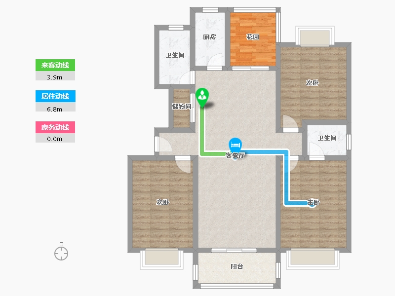 湖北省-鄂州市-书香曼城-111.30-户型库-动静线