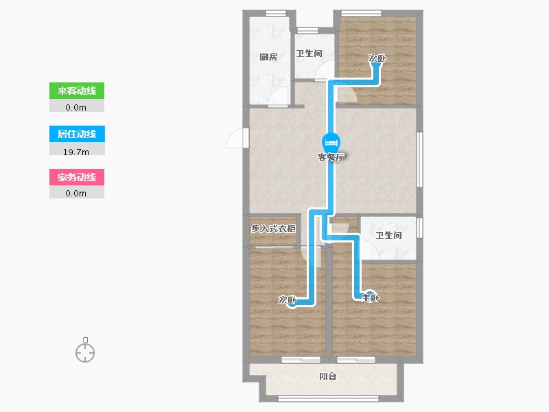 山东省-潍坊市-贵隆华府-87.80-户型库-动静线