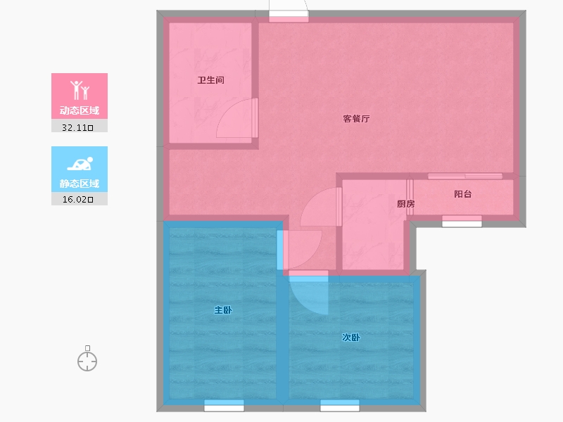 北京-北京市-保利嘉园-53.00-户型库-动静分区