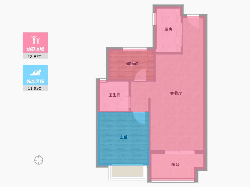 河南省-安阳市-安阳建业君邻大院-58.48-户型库-动静分区