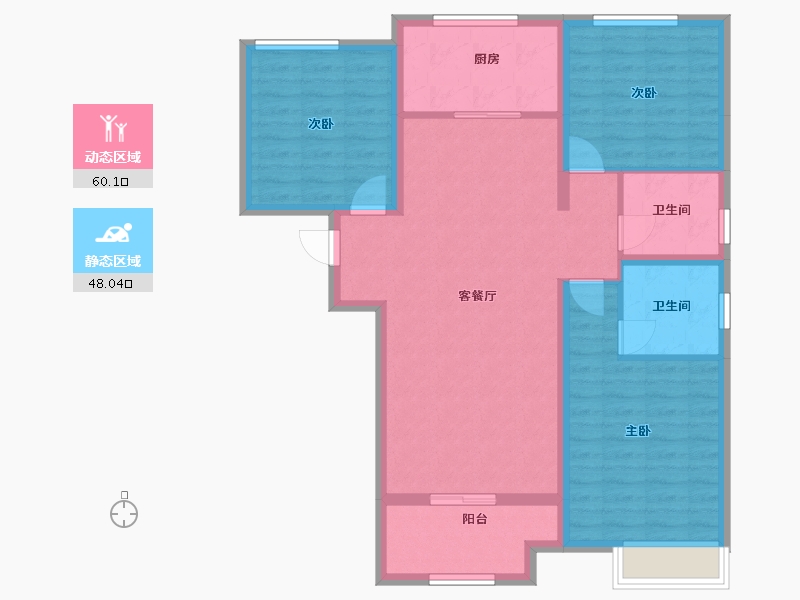 河北省-邢台市-旭阳学府西区-97.11-户型库-动静分区