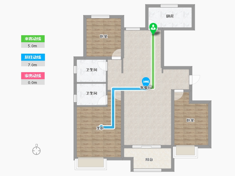 山东省-青岛市-中海樘院-104.00-户型库-动静线