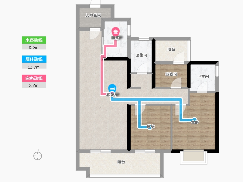 广东省-肇庆市-世茂滨江壹号-86.41-户型库-动静线